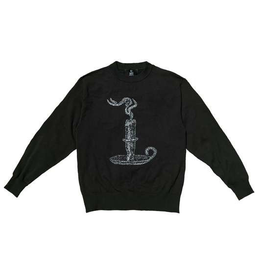 Silver Snuffed Candle Sweater