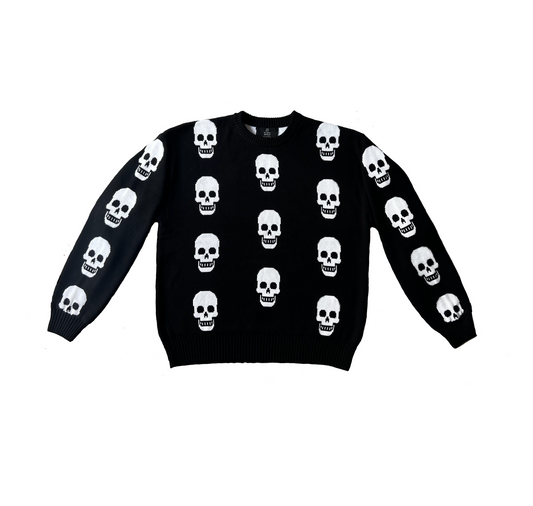 Skull Double Jacquard Sweater
